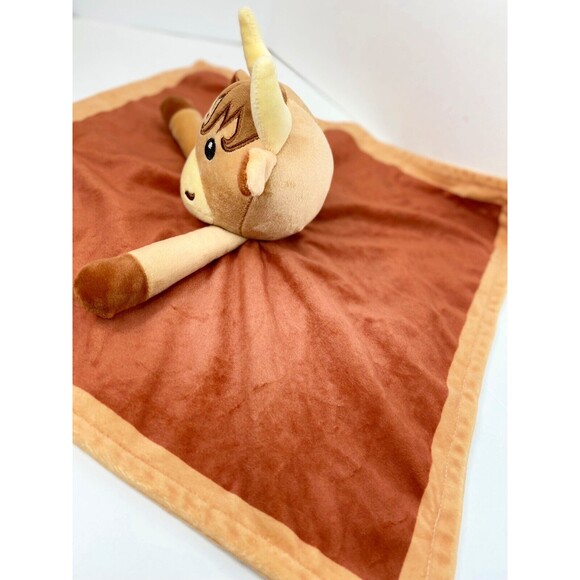 Highland Cow Baby Girl Security Blanket-Floral Highland Cow Lovey-Baby Nursery S - Picture 4 of 9